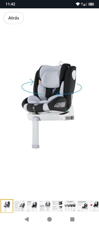 Silla Babify 360º Giratoria Grupo 0-3 soporte legs