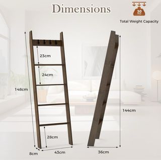 NUEVA Estantería Escalera de Bambú - Baño
