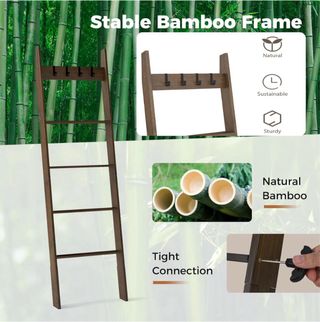 NUEVA Estantería Escalera de Bambú - Baño