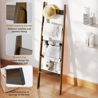 NUEVA Estantería Escalera de Bambú - Baño