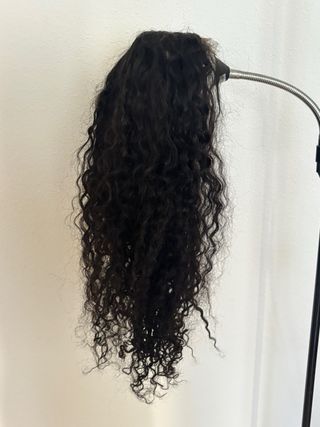 Peluca rizada pelo humano