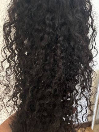 Peluca rizada pelo humano