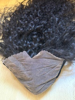 Peluca rizada pelo humano