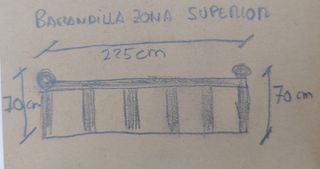 Escalera madera - Barandilla