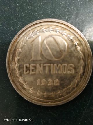 Moneda 10 Céntimos España 1938
