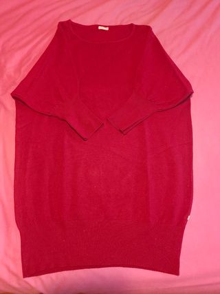 Jersey rojo brillante premamá