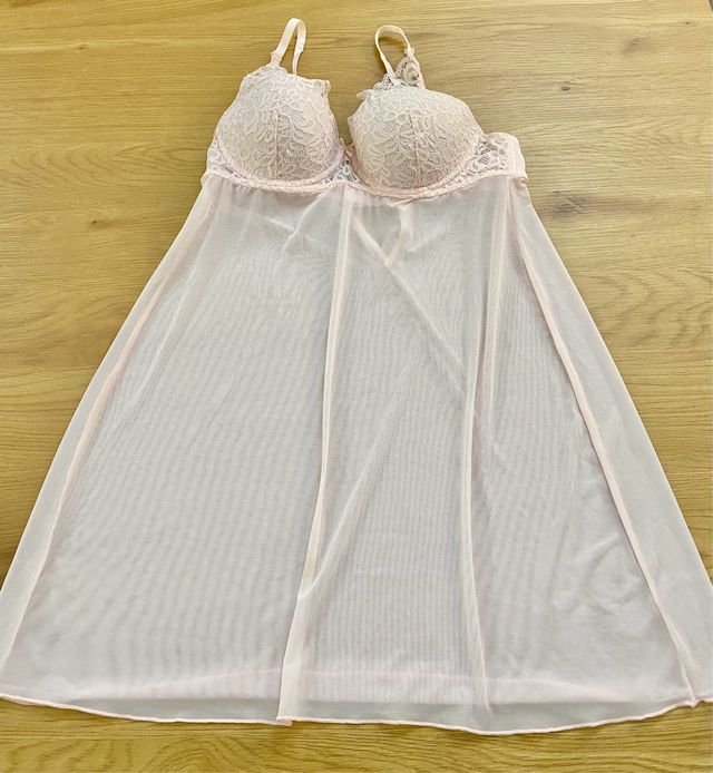 Vestito da notte rosa taglia M