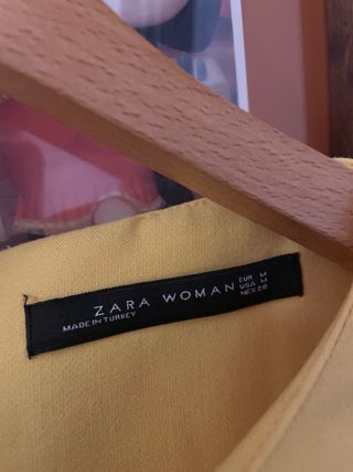 Vestido amarillo manga 3/4