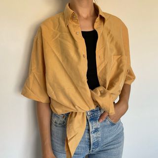 Camisa vintage ALESSI amarilla