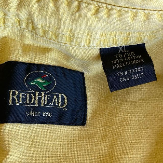 Camisa amarilla vintage algodón