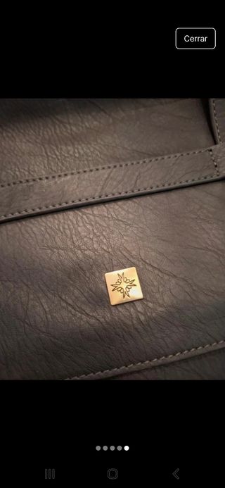 Bolso negro cuero