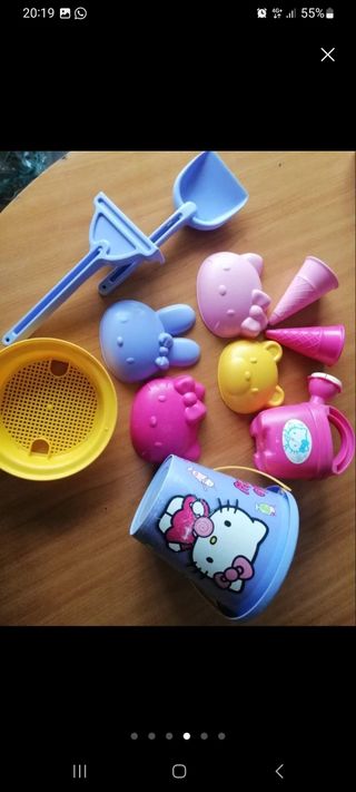 Juguetes playa Hello Kitty