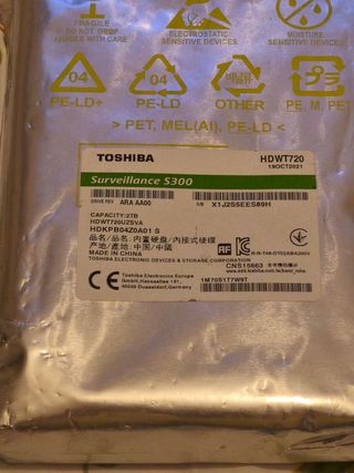 Disco Duro Toshiba Surveillance S300 - 2TB