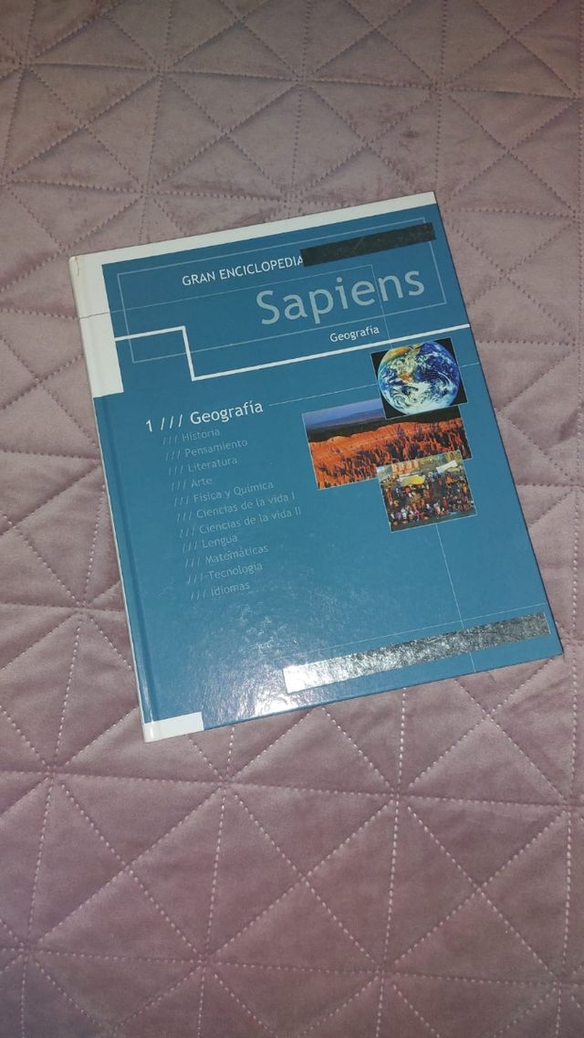 Libro geografía enciclopedia Sapiens