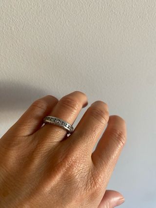 Anillo plata circonitas
