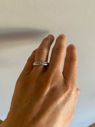 Anillo plata circonitas