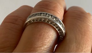 Anillo plata circonitas