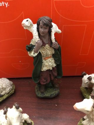 belen Pesebre: 8 figuras pastori