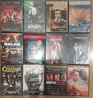 Lote 25 DVDs. casi todos sin abrir. Películas dvd