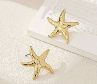 Pendientes Estrella Mar Dorados