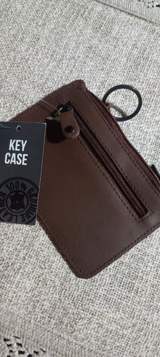 Portachiavi Pelle Marrone da uomo