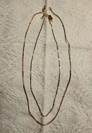 2 Gargantillas doradas nuevas