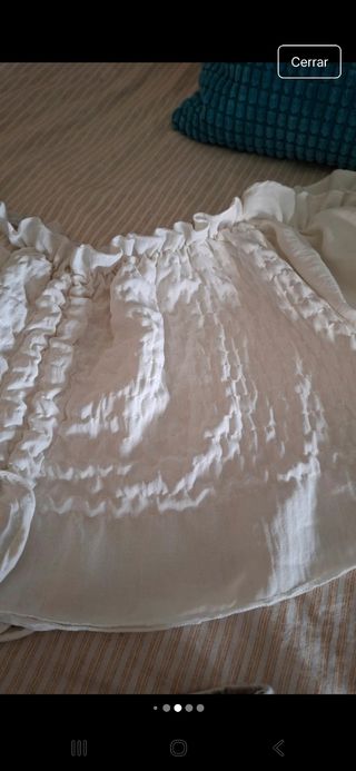 Shorts vaqueros+top blanco