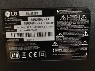 TV LG 55" Smart - Reparar
