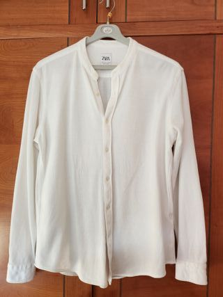 Camisa Zara blanca talla M