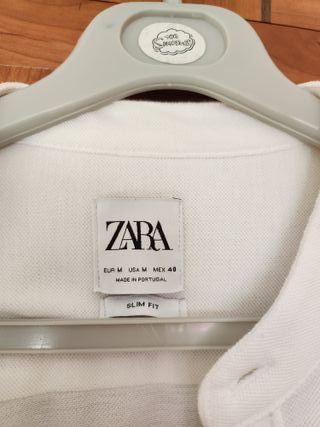 Camisa Zara blanca talla M