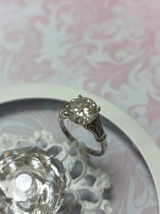 Anillo antiguo platino 