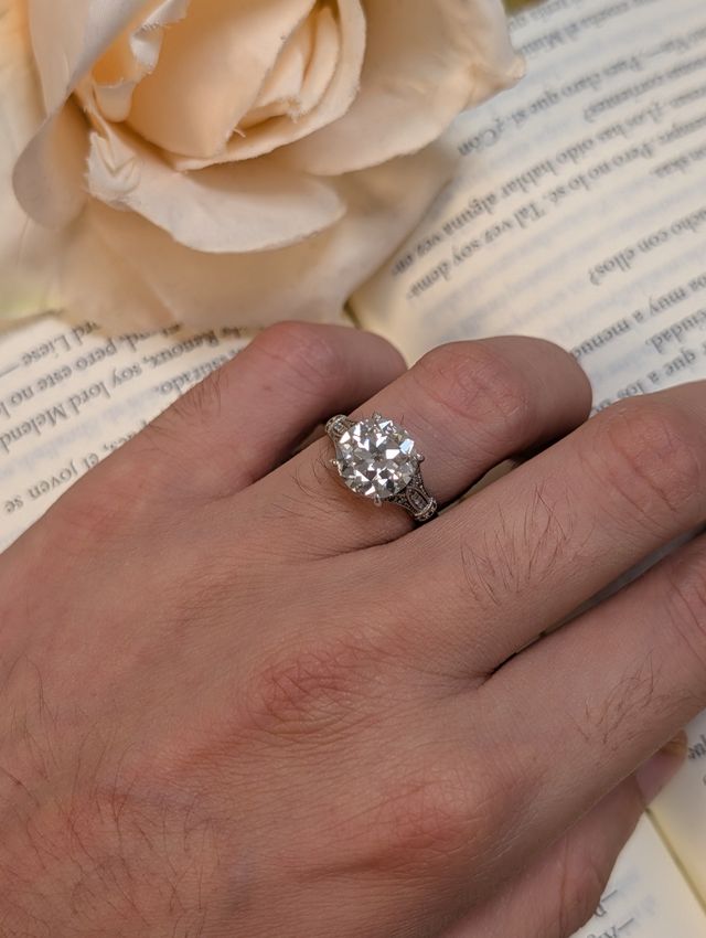 Anillo antiguo platino