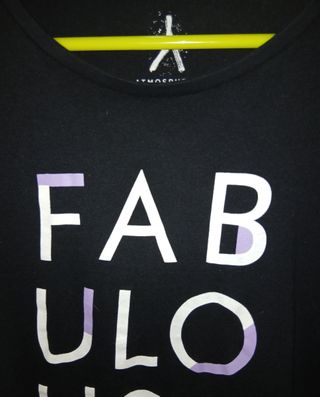 Camiseta negra XL manga corta