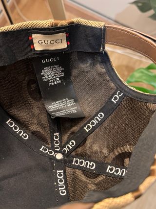 Gorra Gucci GG beige/marrón