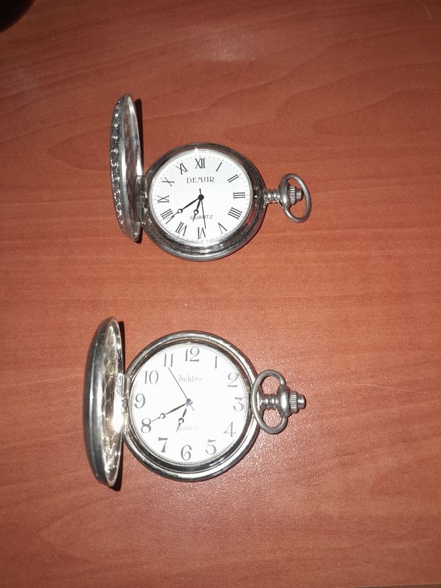 2 relojes bolsillo antiguos