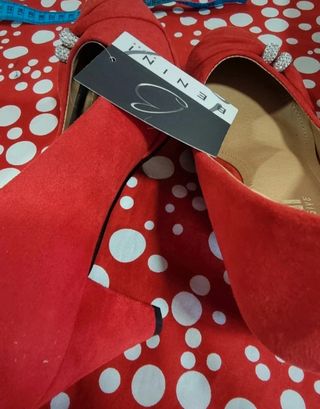 Zapatos rojos tacón nuevos 39