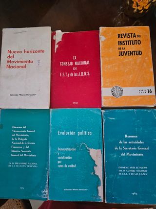 Lote libros franco/movimiento