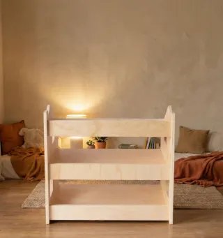 Scaffale Montessori Libreria per bambini in legno