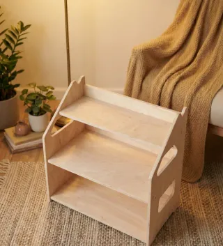 Scaffale Montessori Libreria per bambini in legno