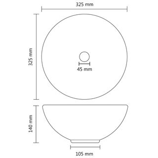 vidaXL Lavabo de lujo redondo cerámica rosa mate