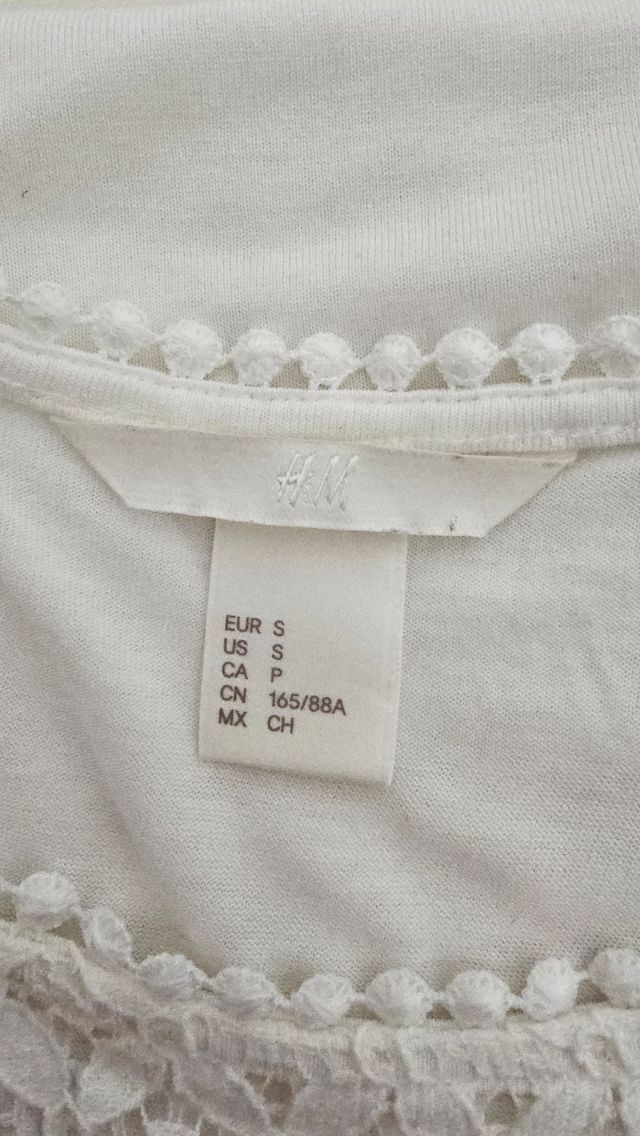 Canotta H&M bianca tg S