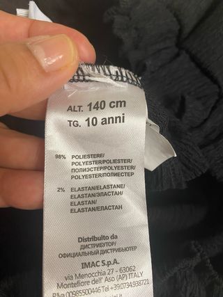 Shorts neri vita elasticizzata