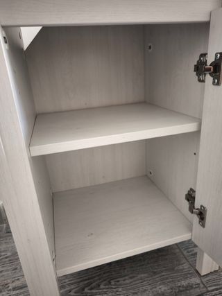 2 Mesitas de noche Hemnes Ikea blanca