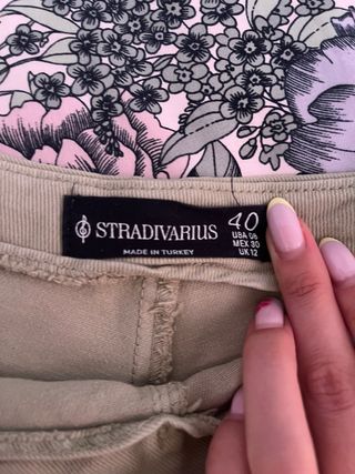Falda pantalón vaquera verde