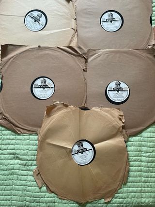 Discos de gramófono antiguos 