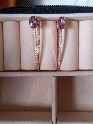 Pendientes  585 con circonitas