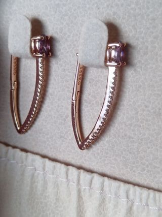 Pendientes  585 con circonitas