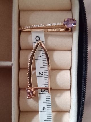 Pendientes  585 con circonitas