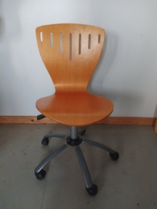 Silla escritorio giratoria madera