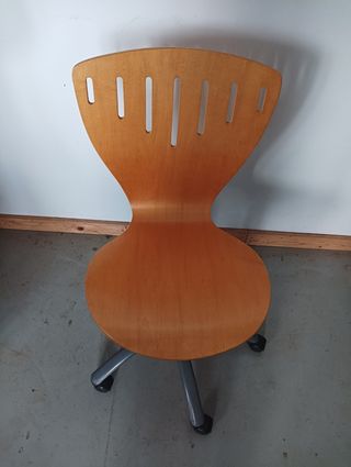 Silla escritorio giratoria madera